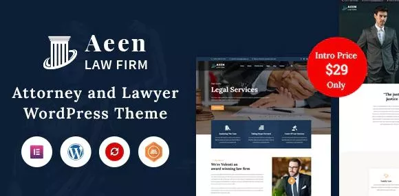 Aeen - Law Attorney Firm WordPress Theme